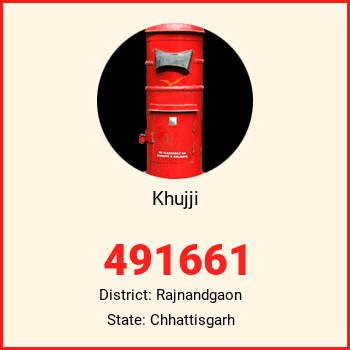 Khujji pin code, district Rajnandgaon in Chhattisgarh