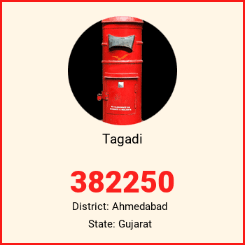 Tagadi pin code, district Ahmedabad in Gujarat