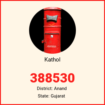 Kathol pin code, district Anand in Gujarat