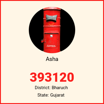 Asha pin code, district Bharuch in Gujarat