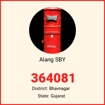 Alang SBY pin code, district Bhavnagar in Gujarat