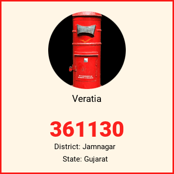 Veratia pin code, district Jamnagar in Gujarat