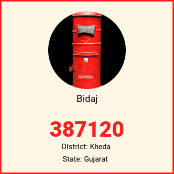 Bidaj pin code, district Kheda in Gujarat
