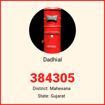 Dadhial pin code, district Mahesana in Gujarat