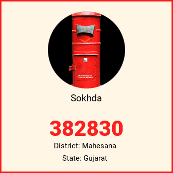 Sokhda pin code, district Mahesana in Gujarat