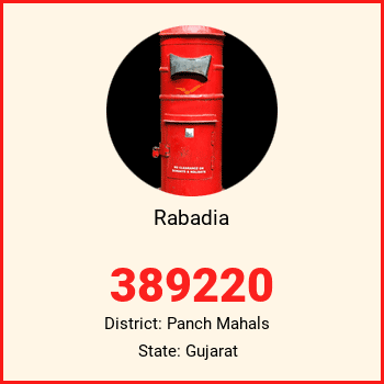 Rabadia pin code, district Panch Mahals in Gujarat