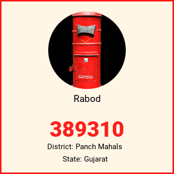 Rabod pin code, district Panch Mahals in Gujarat