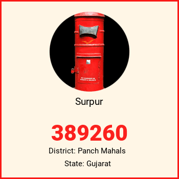 Surpur pin code, district Panch Mahals in Gujarat