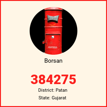 Borsan pin code, district Patan in Gujarat