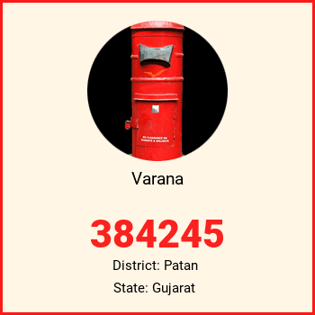 Varana pin code, district Patan in Gujarat