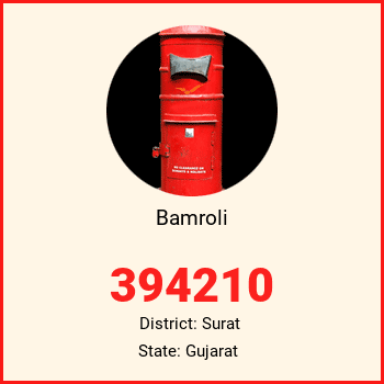 Bamroli pin code, district Surat in Gujarat