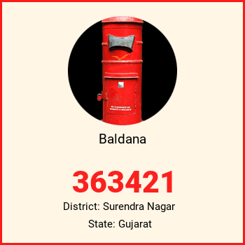 Baldana pin code, district Surendra Nagar in Gujarat