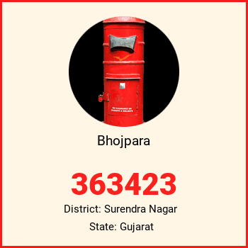 Bhojpara pin code, district Surendra Nagar in Gujarat
