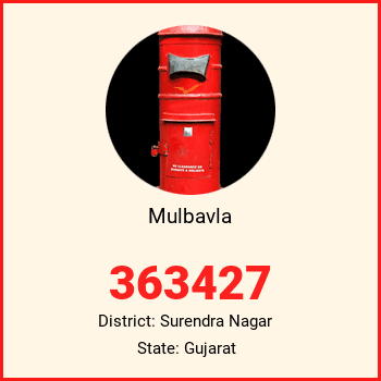 Mulbavla pin code, district Surendra Nagar in Gujarat