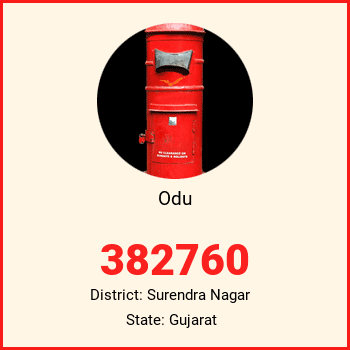 Odu pin code, district Surendra Nagar in Gujarat