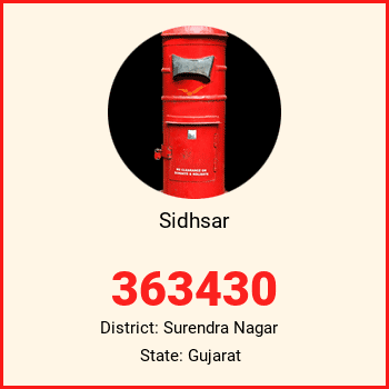 Sidhsar pin code, district Surendra Nagar in Gujarat
