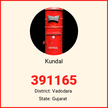 Kundal pin code, district Vadodara in Gujarat