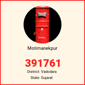Motimanekpur pin code, district Vadodara in Gujarat