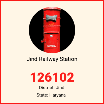 Jind Railway Station pin code, district Jind in Haryana