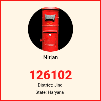 Nirjan pin code, district Jind in Haryana