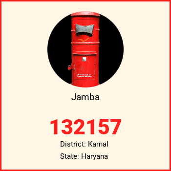 Jamba pin code, district Karnal in Haryana