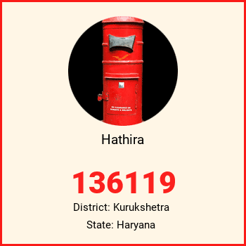 Hathira pin code, district Kurukshetra in Haryana