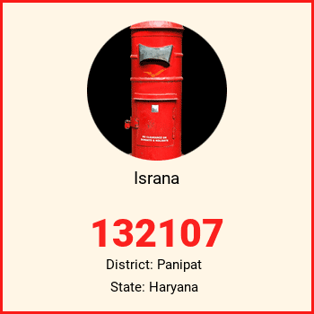 Israna pin code, district Panipat in Haryana