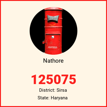 Nathore pin code, district Sirsa in Haryana