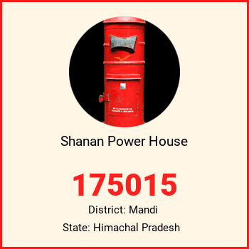 Shanan Power House pin code, district Mandi in Himachal Pradesh