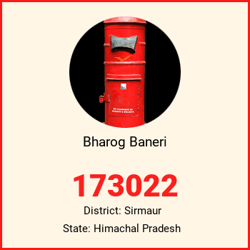 Bharog Baneri pin code, district Sirmaur in Himachal Pradesh