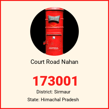 Court Road Nahan pin code, district Sirmaur in Himachal Pradesh