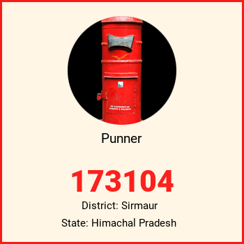 Punner pin code, district Sirmaur in Himachal Pradesh