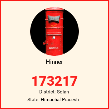 Hinner pin code, district Solan in Himachal Pradesh