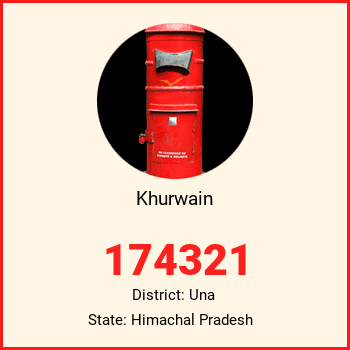 Khurwain pin code, district Una in Himachal Pradesh