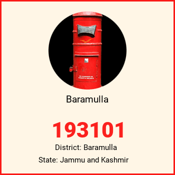 Baramulla pin code, district Baramulla in Jammu and Kashmir