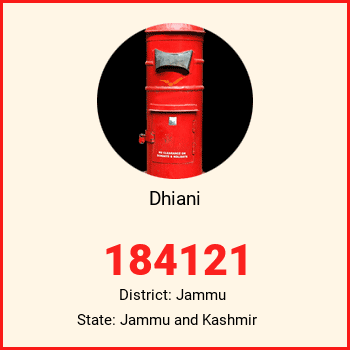 Dhiani pin code, district Jammu in Jammu and Kashmir