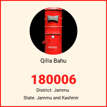 Qilla Bahu pin code, district Jammu in Jammu and Kashmir