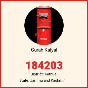 Gurah Kalyal pin code, district Kathua in Jammu and Kashmir