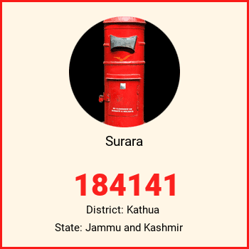 Surara pin code, district Kathua in Jammu and Kashmir