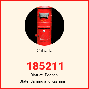Chhajla pin code, district Poonch in Jammu and Kashmir
