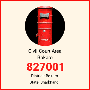 Civil Court Area Bokaro pin code, district Bokaro in Jharkhand