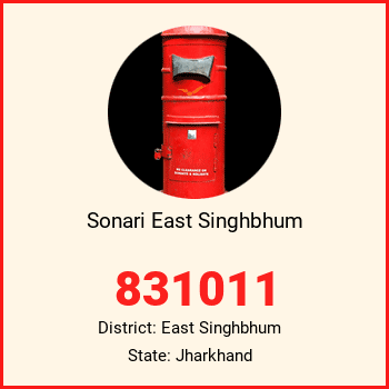Sonari East Singhbhum pin code, district East Singhbhum in Jharkhand