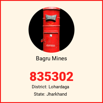 Bagru Mines pin code, district Lohardaga in Jharkhand