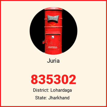 Juria pin code, district Lohardaga in Jharkhand