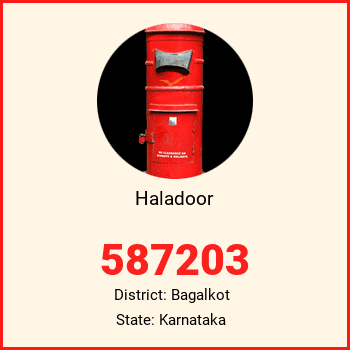 Haladoor pin code, district Bagalkot in Karnataka
