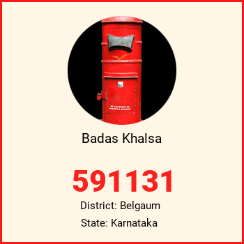 Badas Khalsa pin code, district Belgaum in Karnataka