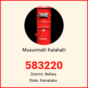 Musuvinalli Kalahalli pin code, district Bellary in Karnataka
