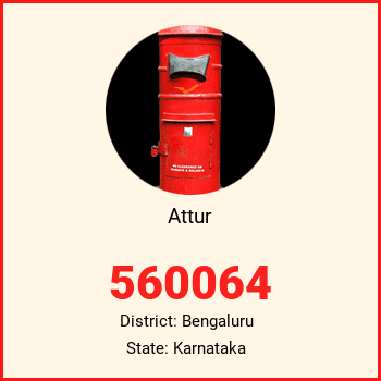 Attur pin code, district Bengaluru in Karnataka