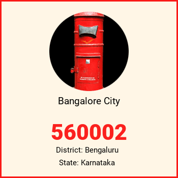 Bangalore City pin code, district Bengaluru in Karnataka