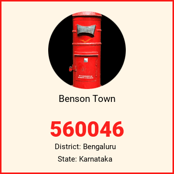 Benson Town pin code, district Bengaluru in Karnataka